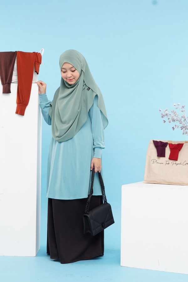 Xtra Luna Blouse - Frost Green