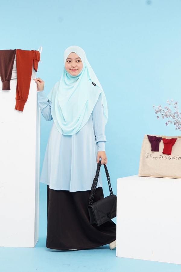 Xtra Luna Blouse - Light Blue
