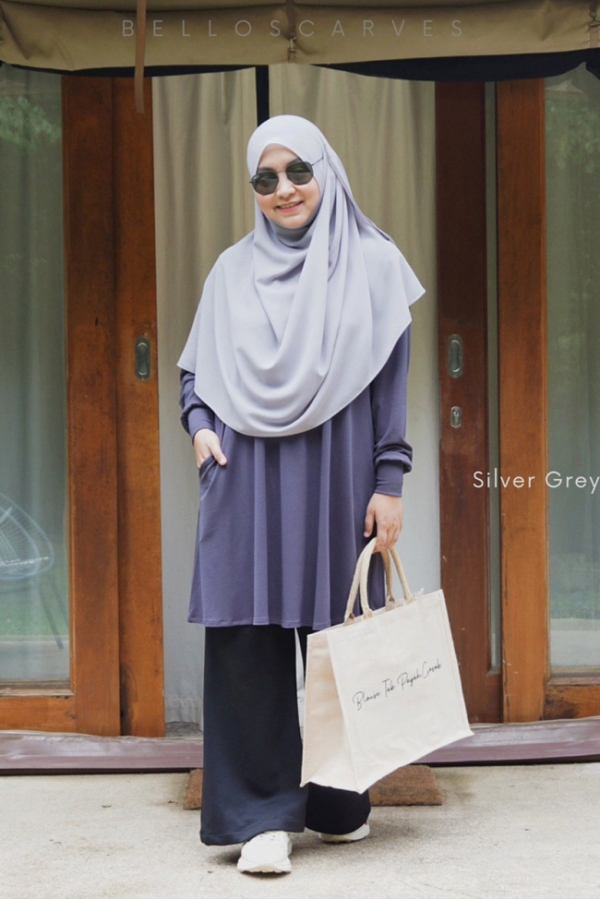 Luna Blouse - Silver Grey