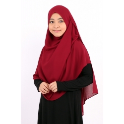 Shawl In Jar - Dark Maroon